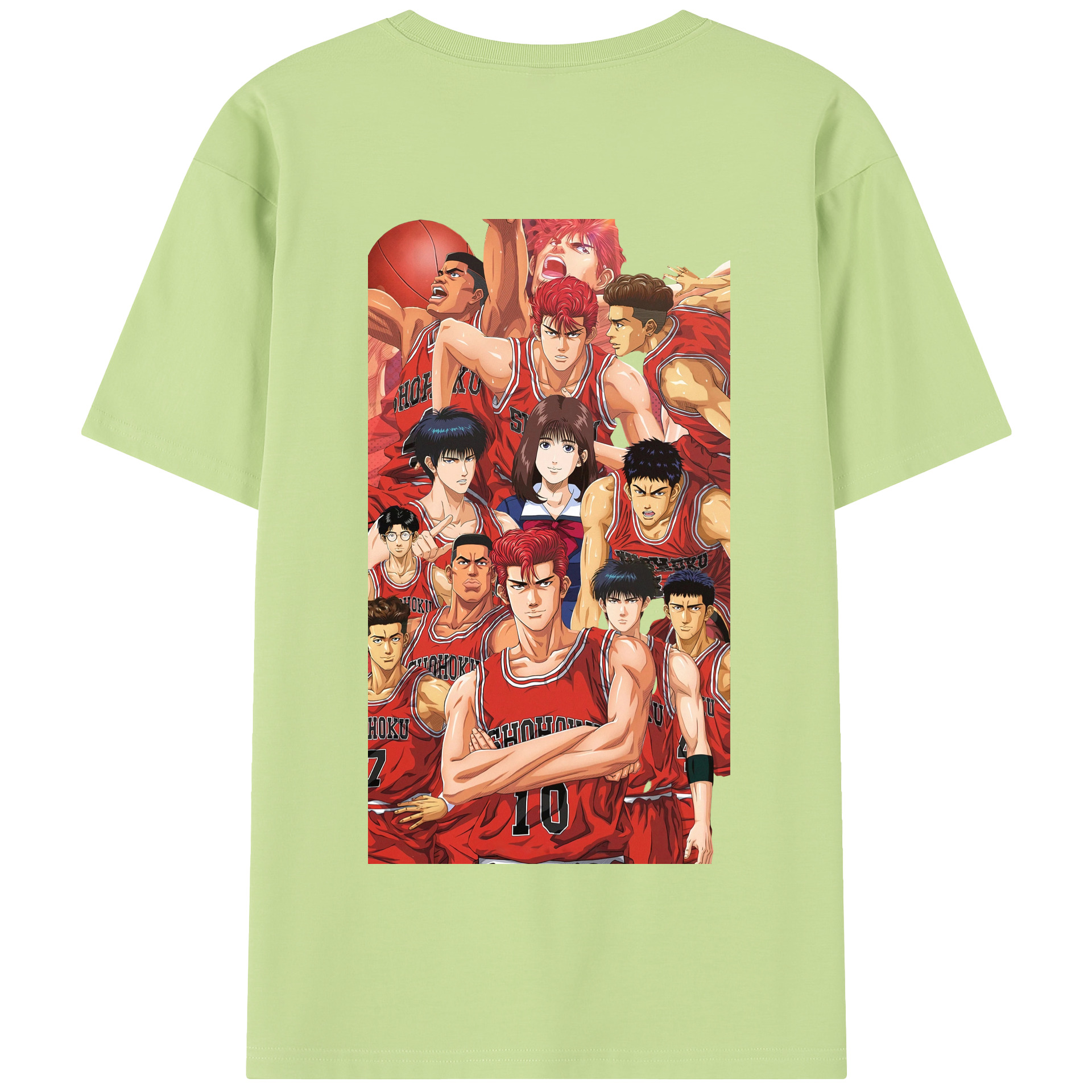 SLAM DUNK／スラムダンク 綿100％半袖Tシャツ（背面プリント）